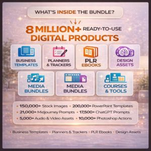 8 Million Plus Digital Products Mega Bundle | Ultimate Resource Library MRR