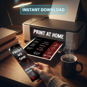 9 Thriller & Horror Bookmark Bundle | SVG, PDF, PNG Digital Download for Cricut