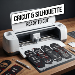 9 Thriller & Horror Bookmark Bundle | SVG, PDF, PNG Digital Download for Cricut