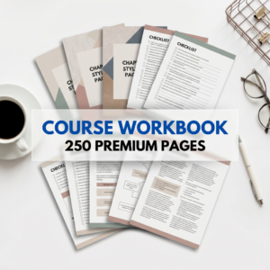 250-Page Canva eBook & Course Workbook Template | Lead Magnet Creator
