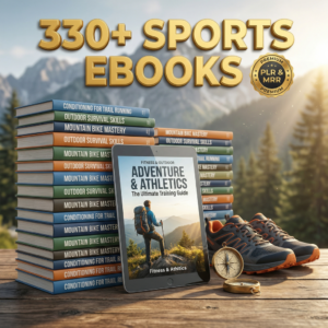 330+ Sports & Outdoor eBooks Bundle | PLR & MRR Resell Rights | Digital Download
