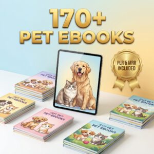 170 Plus Pet Ebooks Mega Bundle | Dog and Cat Guides PLR and MRR