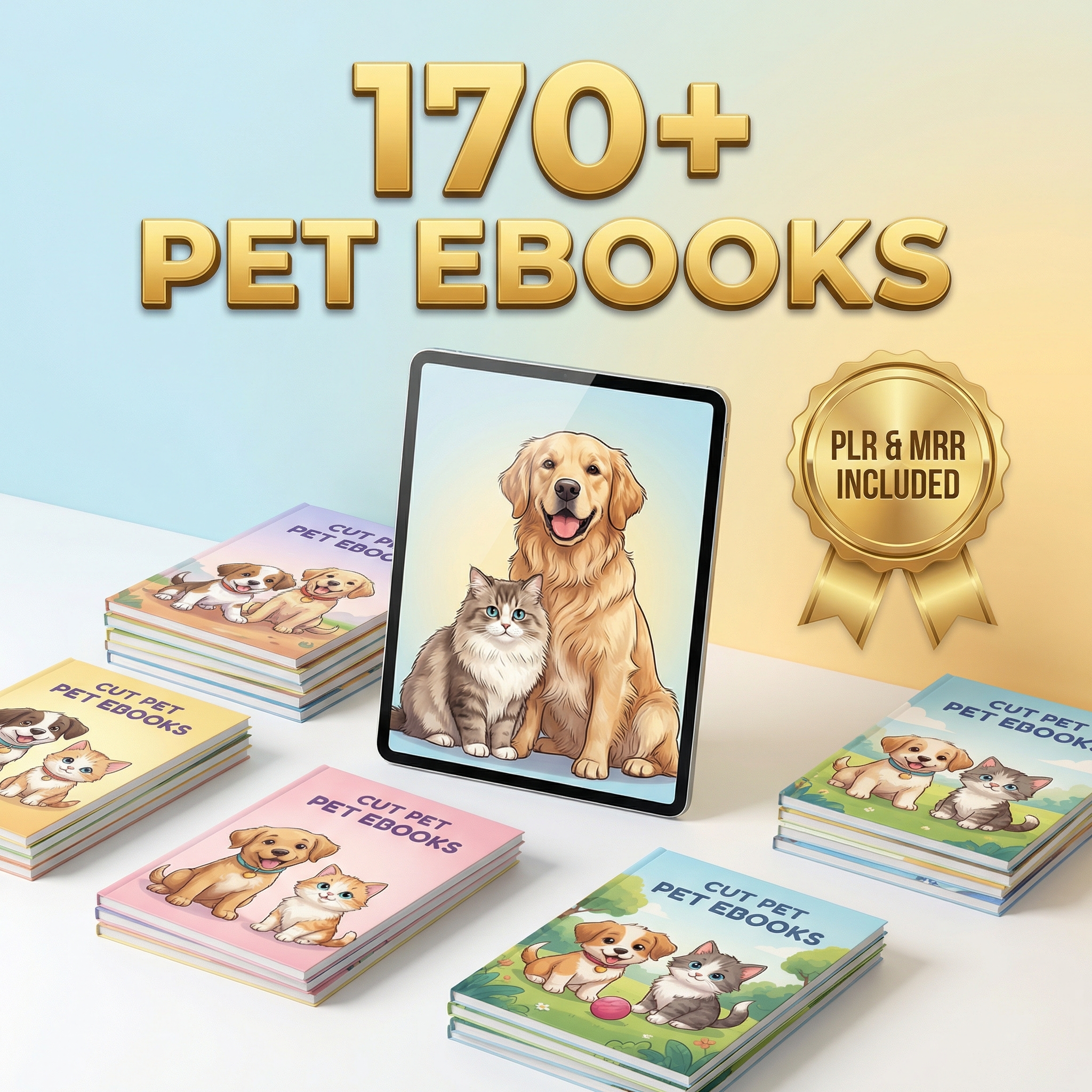 170 Plus Pet Ebooks Mega Bundle | Dog and Cat Guides PLR and MRR