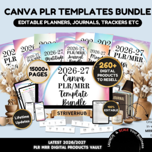 15000+ Canva PLR Templates Mega Bundle | 2026 and 2027 Planners MRR