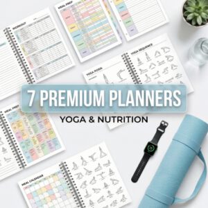 Fitness & Health Planner Bundle | Editable Canva Templates with PLR & MRR