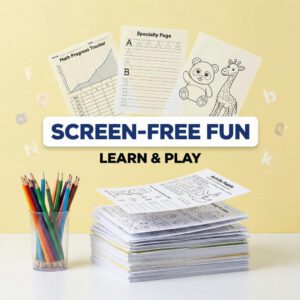 800 Plus Kids Activity Pages Bundle | Printable Learning Worksheets Digital Download