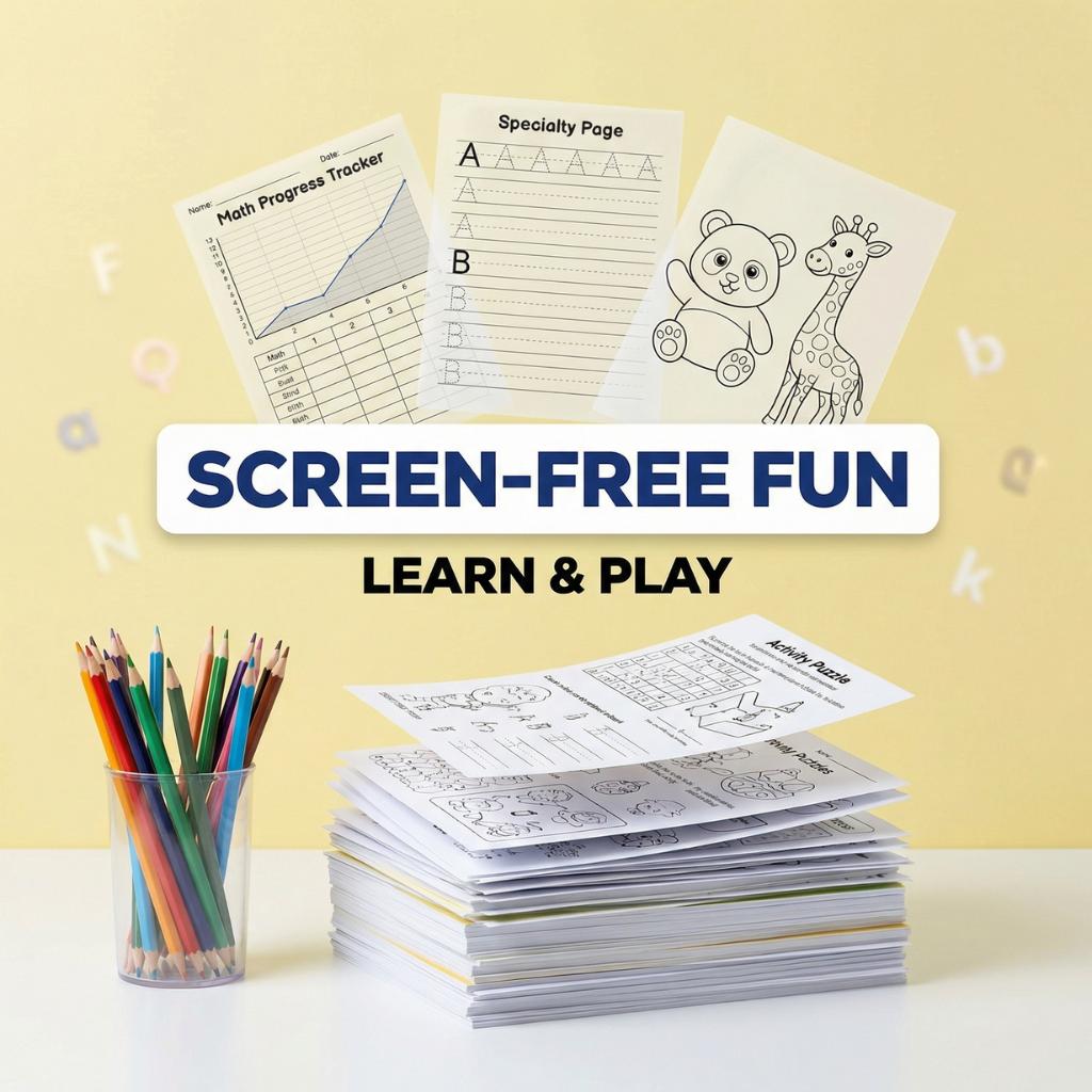 800 Plus Kids Activity Pages Bundle | Printable Learning Worksheets Digital Download - Image 4
