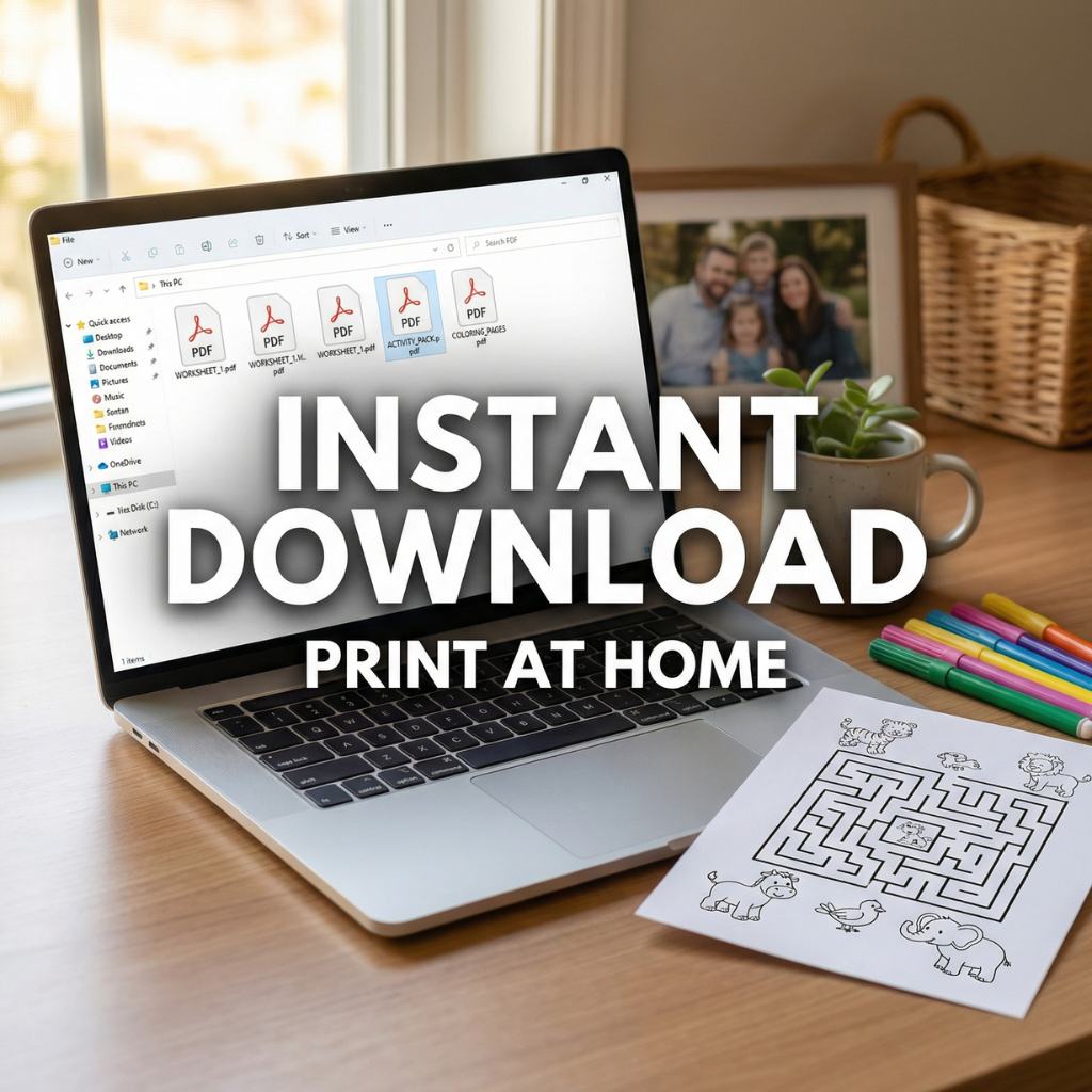 800 Plus Kids Activity Pages Bundle | Printable Learning Worksheets Digital Download - Image 3