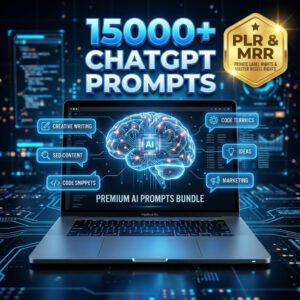 15,000 Plus ChatGPT Prompts Mega Bundle | AI Business Mastery PLR and MRR