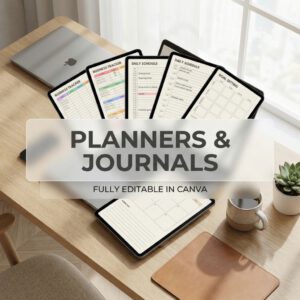 10,500 Plus Canva PLR Templates Mega Bundle | 2026 and 2027 Planners MRR