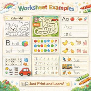 12000 Plus Kids Printable Worksheets Mega Bundle | Preschool Activity Pages MRR