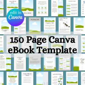 150-Page Canva eBook & Course Workbook Template | Lead Magnet Creator (A4 Size)