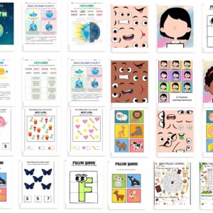 35500+ Kids Learning Activities Bundle | Educational Worksheets PLR and MRR