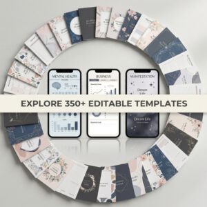 14500 Plus PLR Canva Templates Mega Bundle | 350 Plus Editable Planners MRR